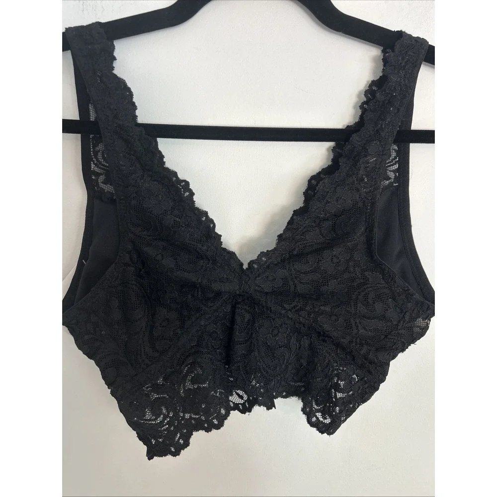 Smart‎ And Sexy Black Bralette Lace Removable Pads NWT Medium